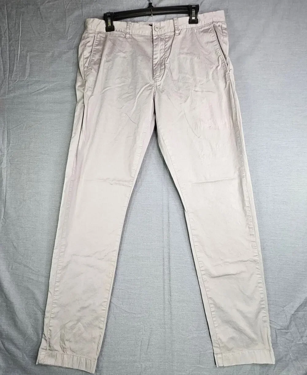J Crew 484 Slim Chino Gray Stretch Cotton Men's 34W x 32L